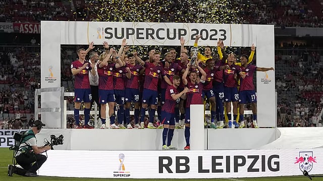 German Super Cup: Harry Kane Makes His Bayern Munich Debut But Leipzig's Dani Olmo Steals The Show - In Pics