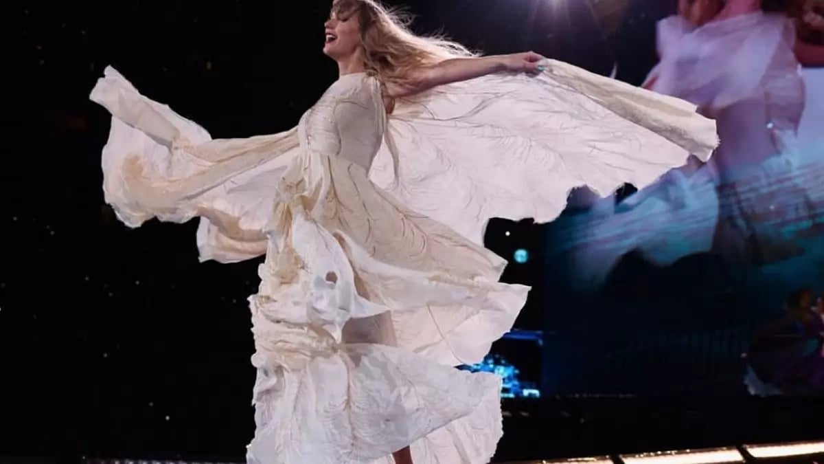 Taylor Swift in Seattle performing for The Eras Tour, 2023