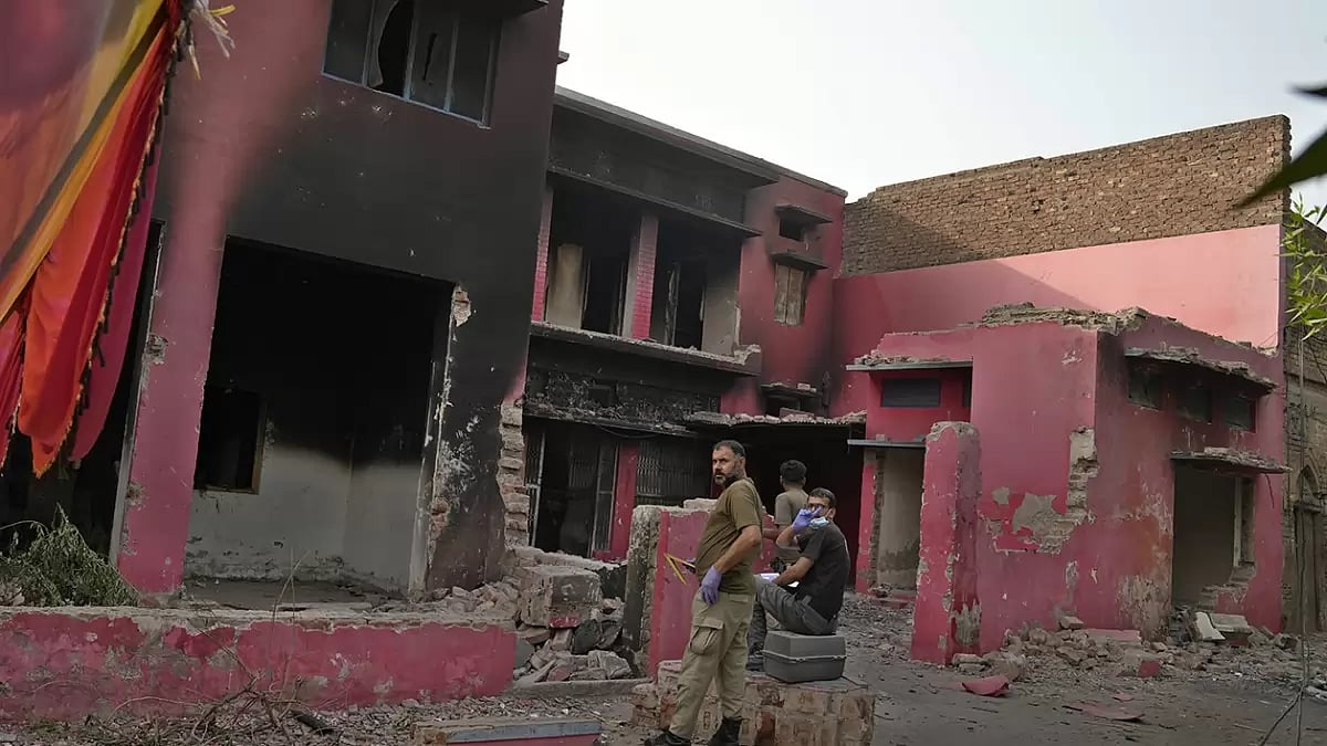 Last month, several churches were attacked and burnt in Pakistan over blasphemy accusations 