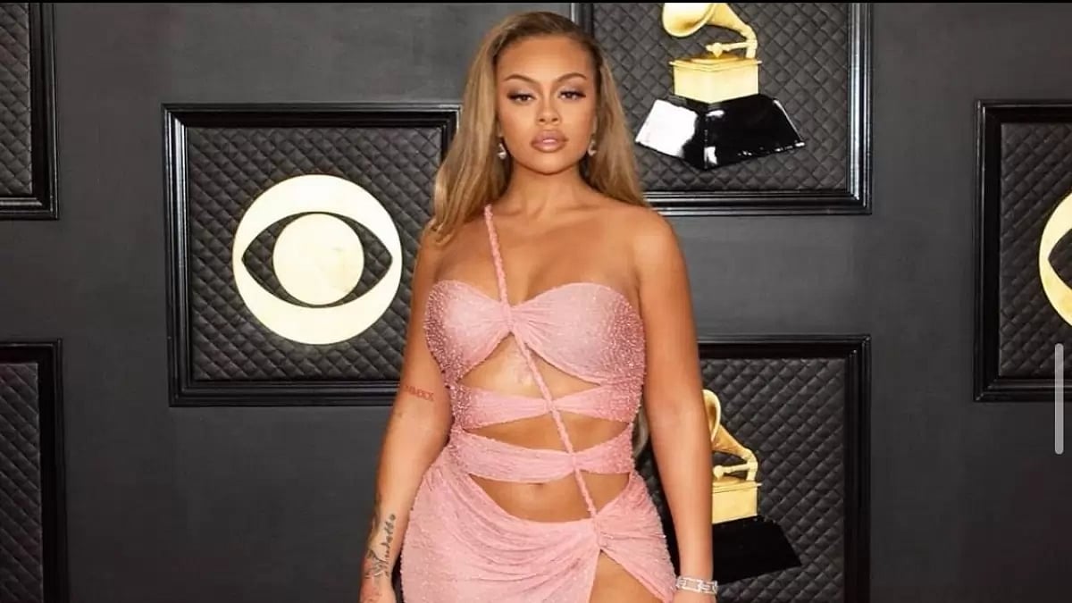 American rapper Latto at Grammy Awards 2023 in Los Angeles