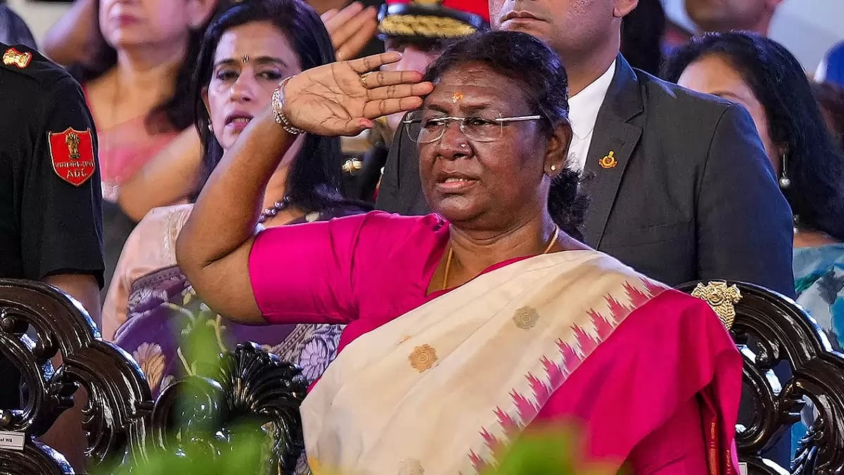 Prez Murmu launches INS Vindhyagiri in Kolkata