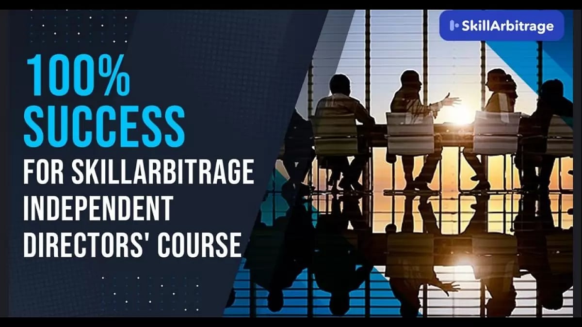 Independent directors’ course offered by SkillArbitrage sees a 100% success rate