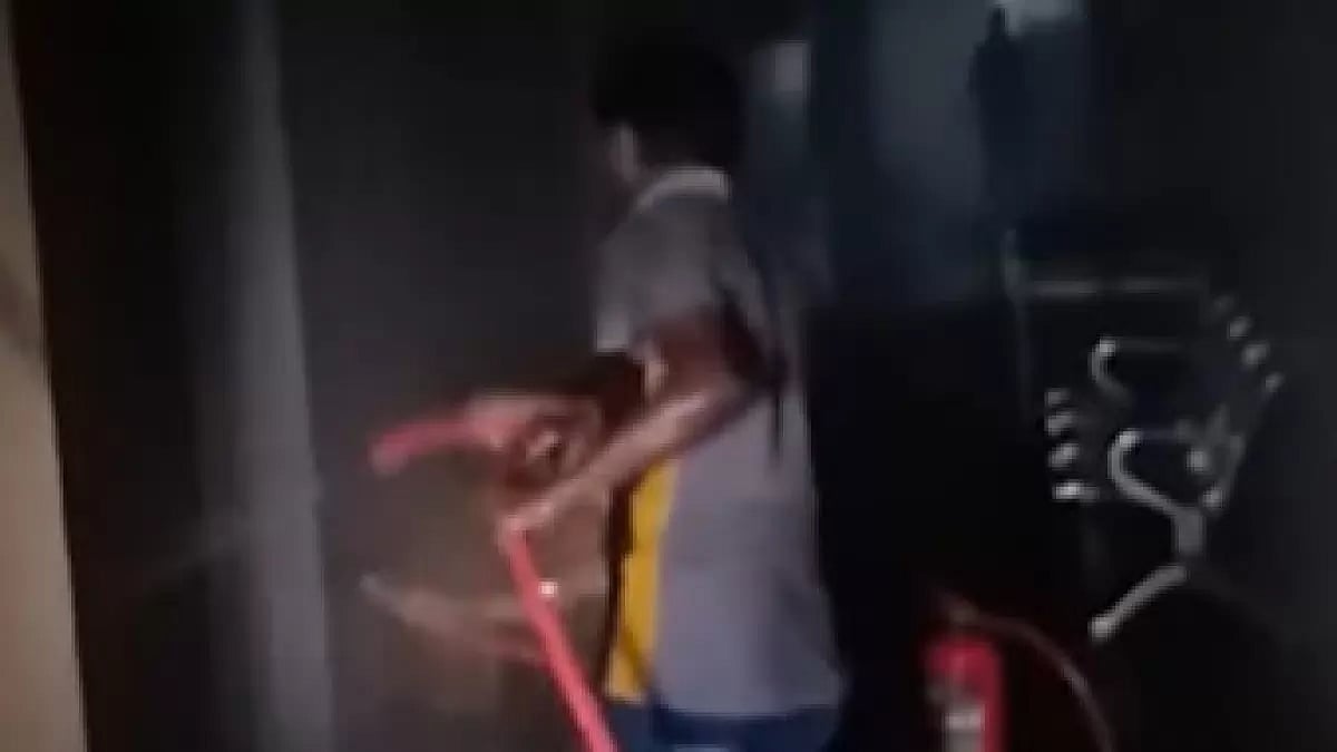 Fire dousing operation underway at Odisha's Pandit Raghunath Murmu Medical College & Hospital 