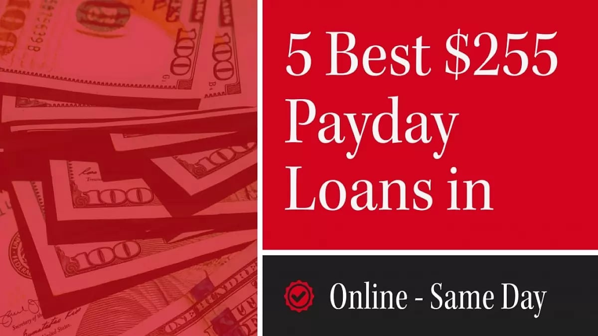 Best $255 Payday Loans Online Same Day