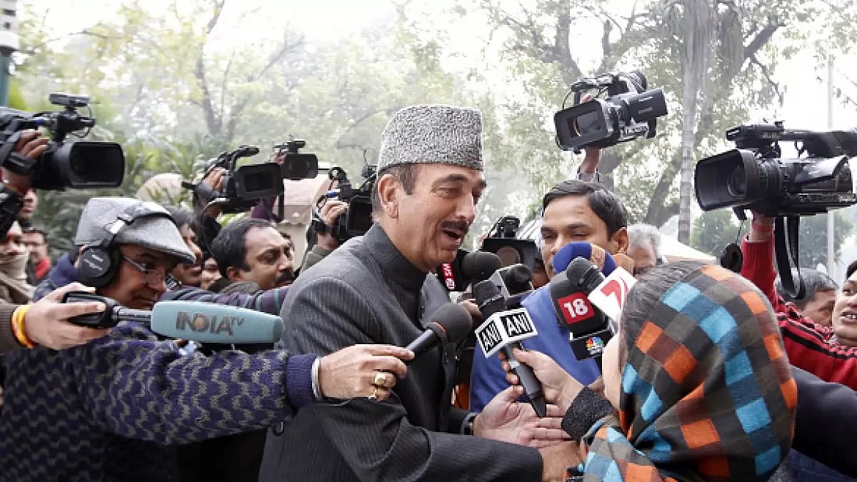 Democratic Progressive Azad Party (DPAP) chief Ghulam Nabi Azad. 