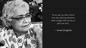 Urdu novelist Ismat Chughtai
