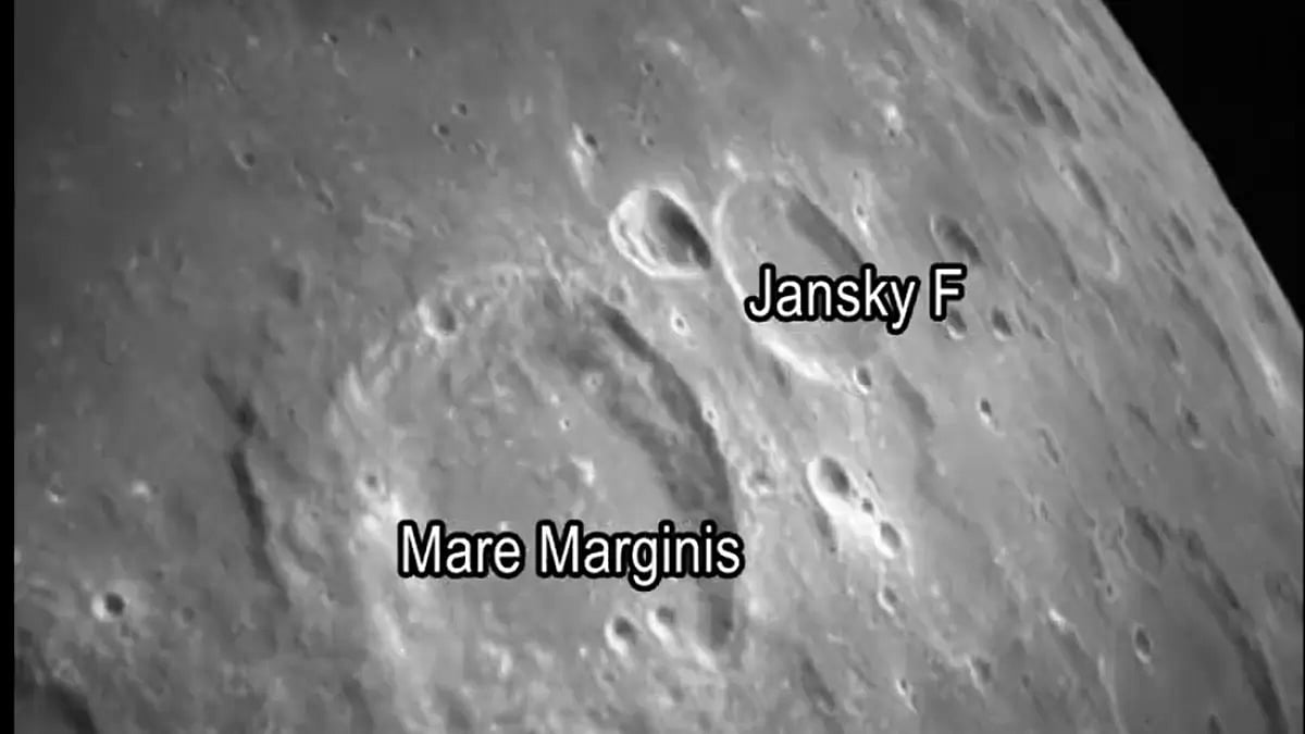 Images of the moon captured by the Lander Position Detection Camera (LPDC) .