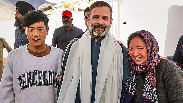 Congress Leader Rahul Gandhi Holds Interaction With Youngsters In Kargil