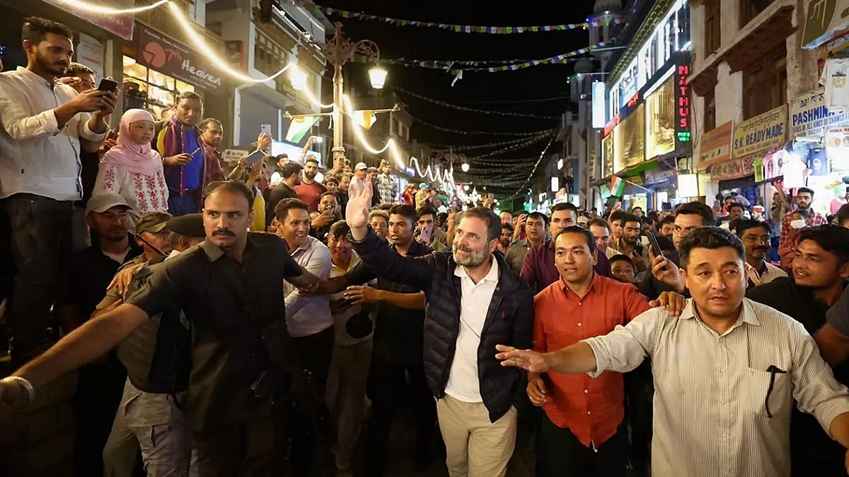 Rahul Gandhi in Leh