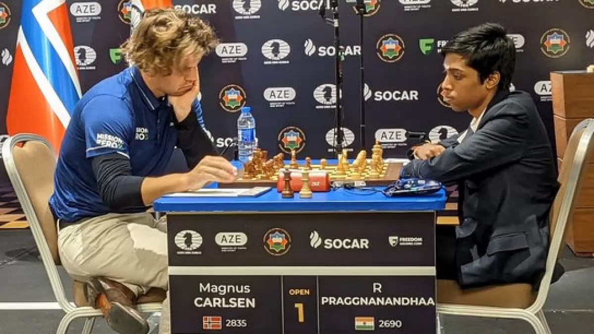 Game One in progress on Tuesday