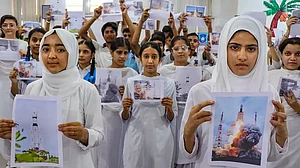 Chandrayaan 3: School children extend wishes