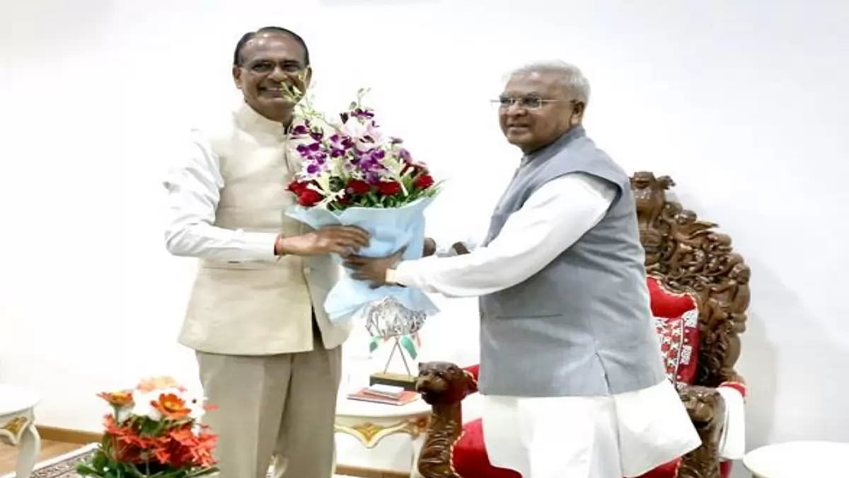 CM Shri Chouhan paid a courtesy visit to Governor Shri Mangubhai Patel