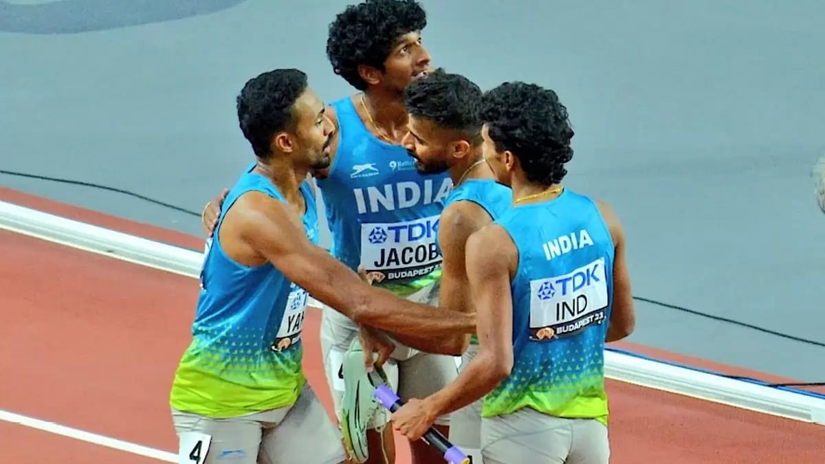 The Indian mens relay team