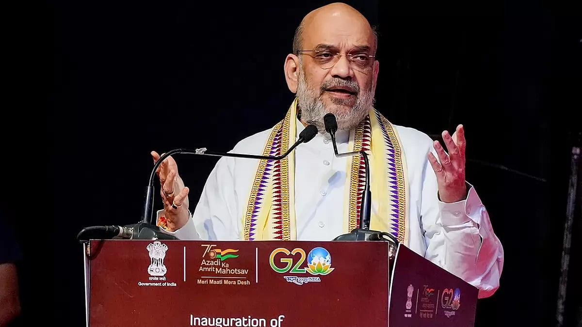Amit Shah at Meri Maati Mera Desh event
