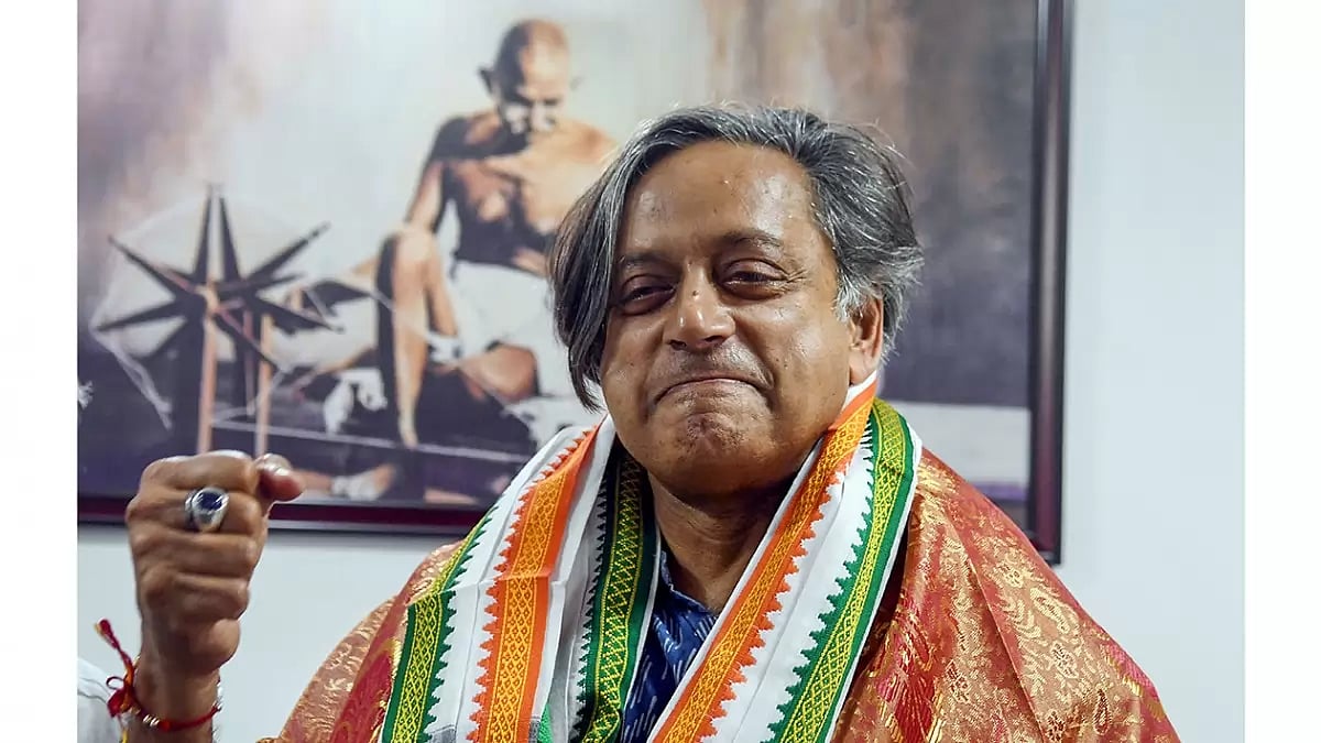 Shashi Tharoor in Thiruvananthapuram