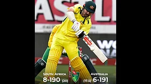 Travis Head scored a quick 91 with 8 fours and 6 sixes.