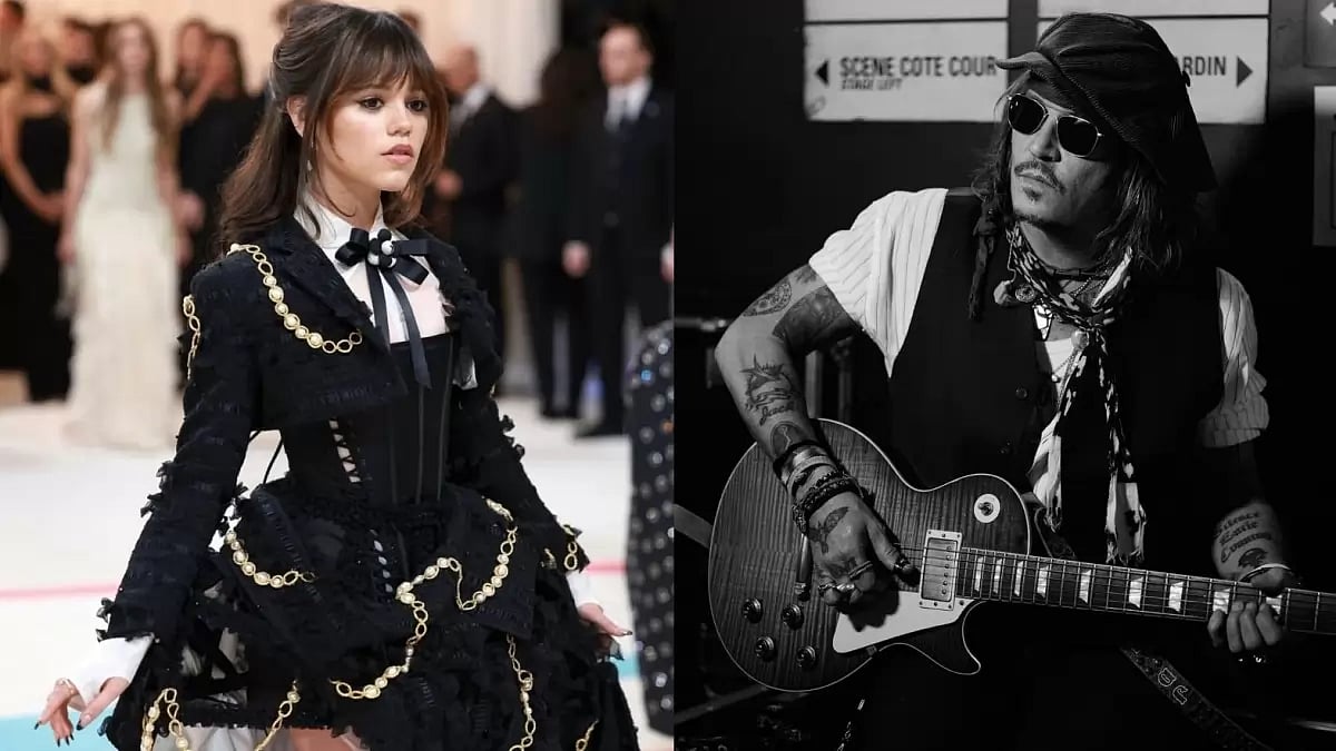 Jenna Ortega And Johnny Depp