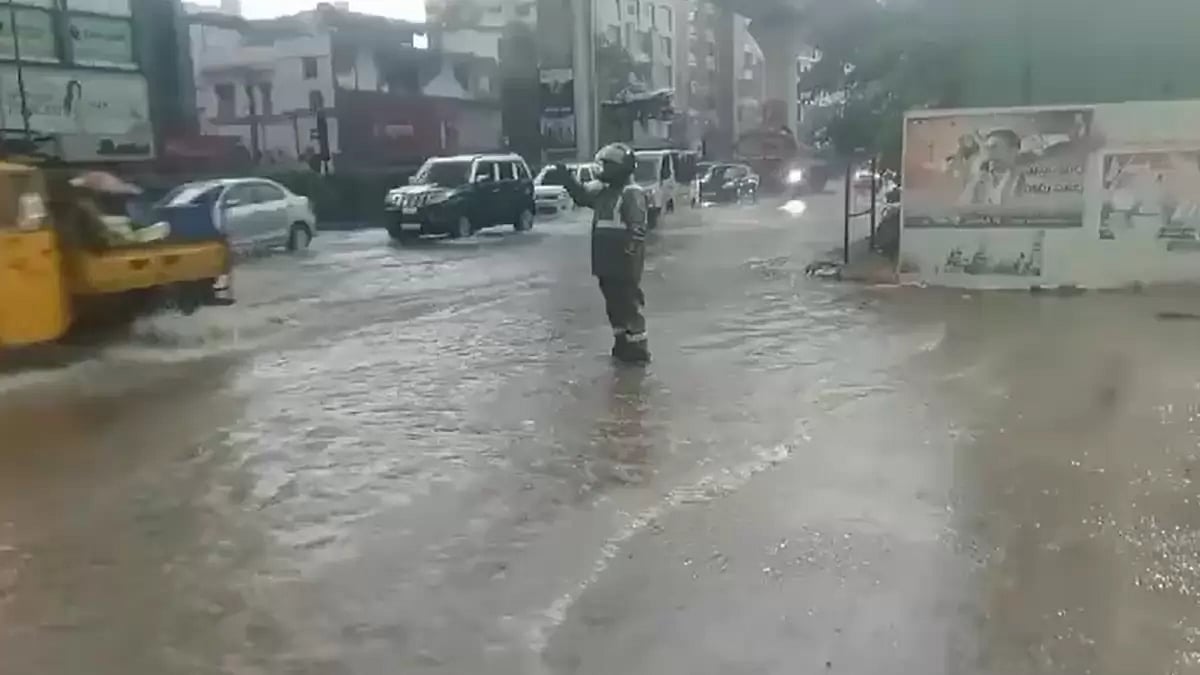 Waterlogging in streets due to heavy rainfall. (Representational Image)