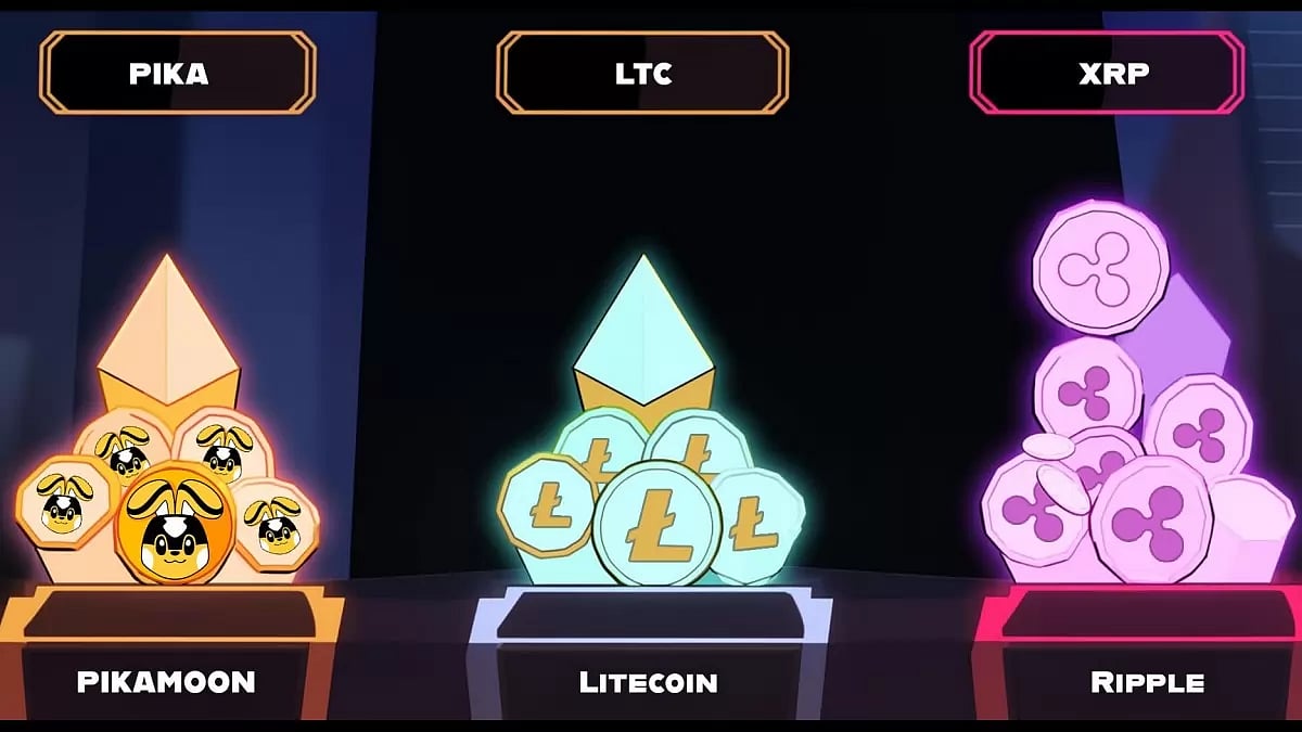 Litecoin (LTC), Ripple (XRP), and Pikamoon (PIKA)