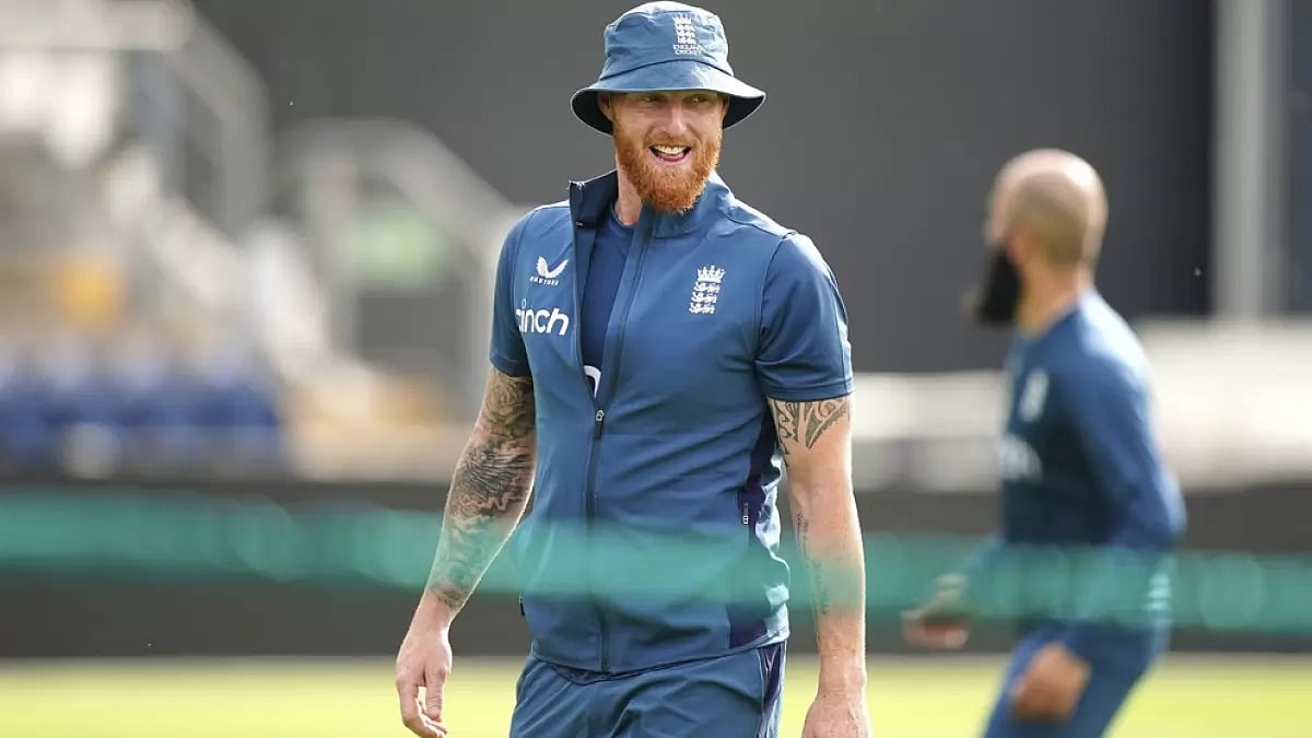 England Test skipper Ben Stokes at a nets session in Cardiff on Thursday