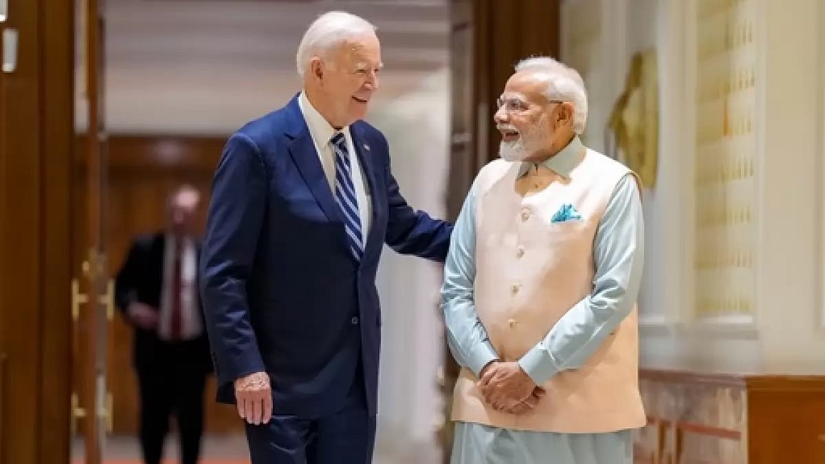 File photo of PM Narendra Modi holding bilateral meeting with US President Joe Biden.