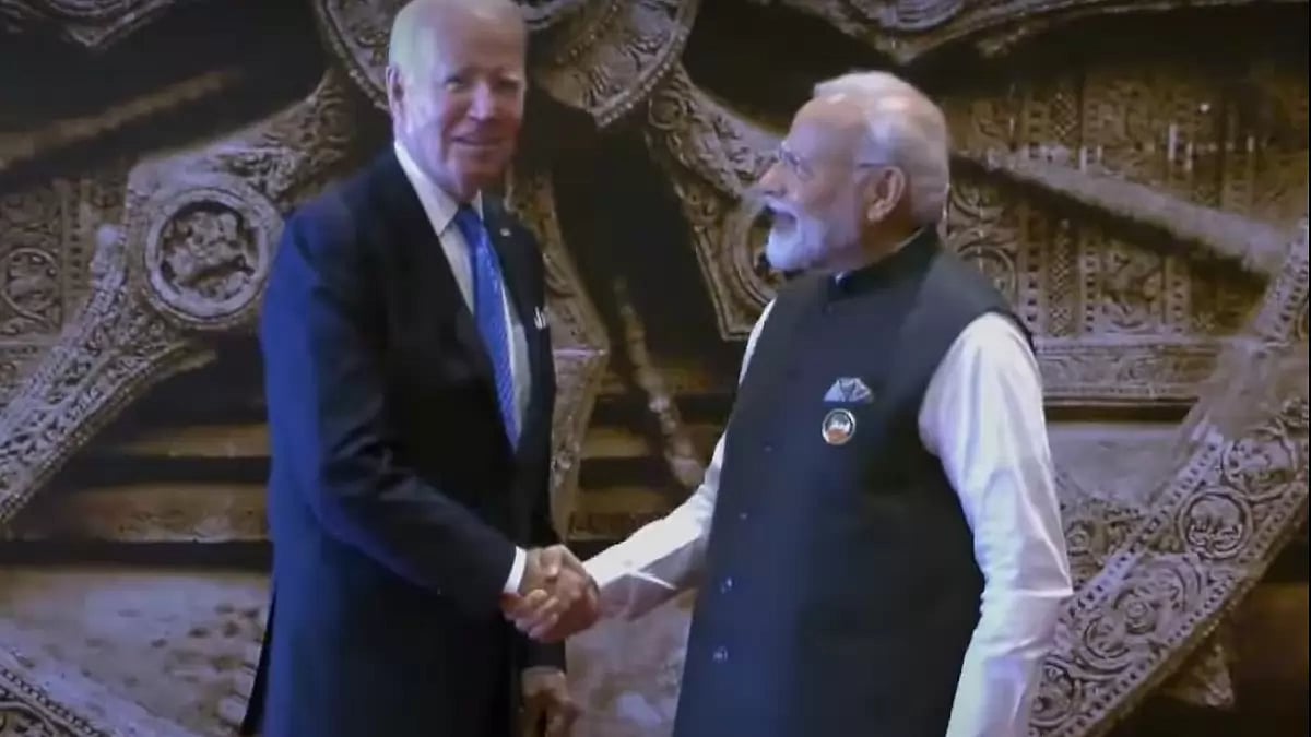 Prime Minister Narendra Modi welcomes US Prez Je Biden