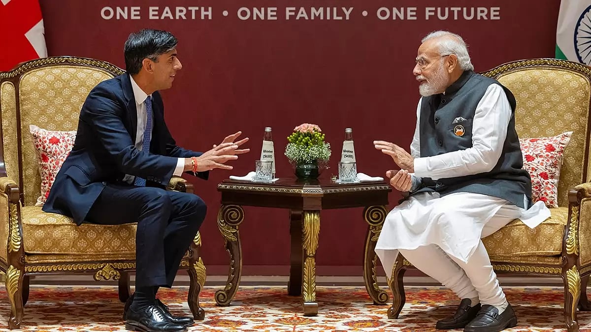 PM Modi meets UK PM Rishi Sunak