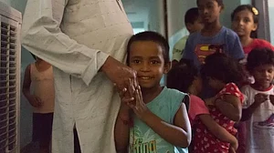A child at Balbhawan in Noida, where Sheni works with schools to provide mental healthcare