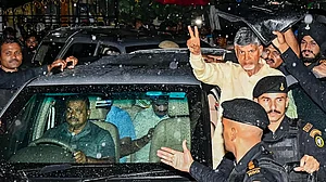 Protest over Chandrababu Naidu arrest