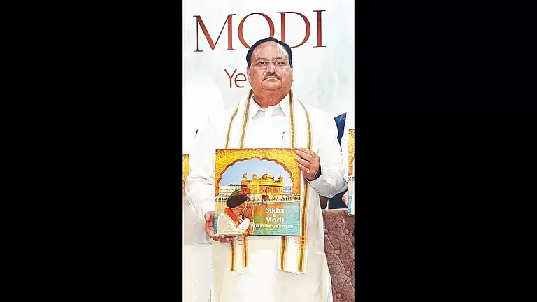 JP Nadda BJP National President, releasing the Coffee Table Book - null