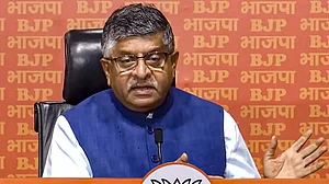 Ravi Shankar Prasad addresses press