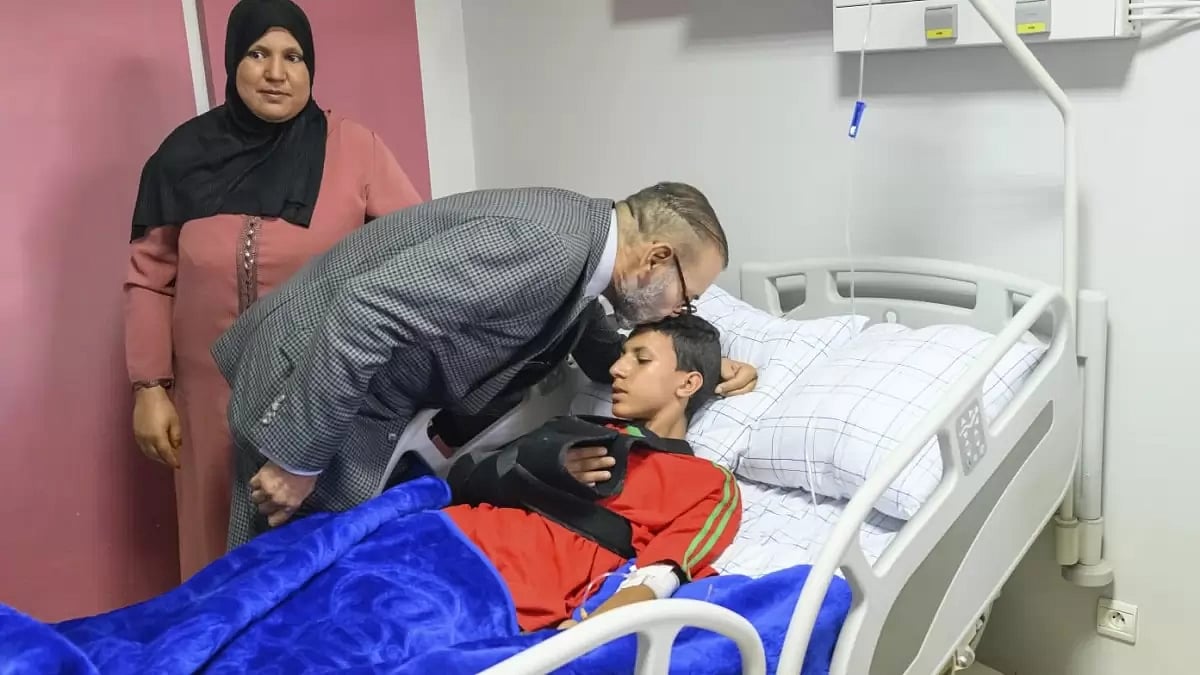King Mohammed VI inspected the hospital in earthquake-hit Marrakaech