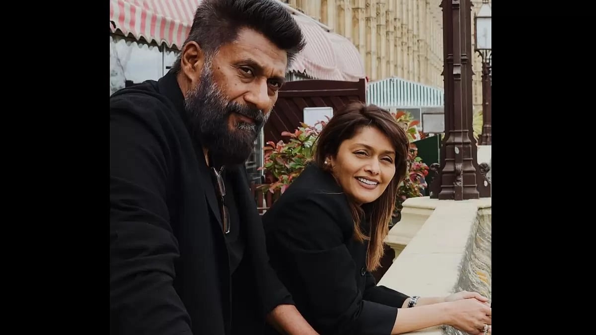 Vivek Agnihotri with wife Pallavi Joshi