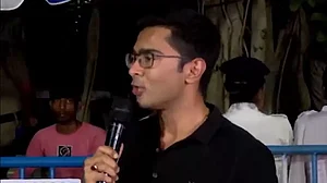 TMC leader Abhishek Banerjee appeared before ED regarding school job scam.