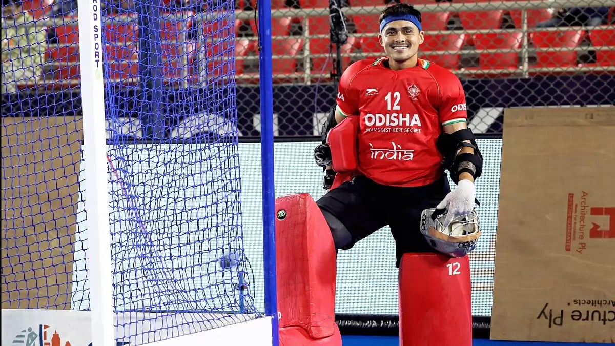 Indian Men's Hockey Goalkeeper Krishan Pathak