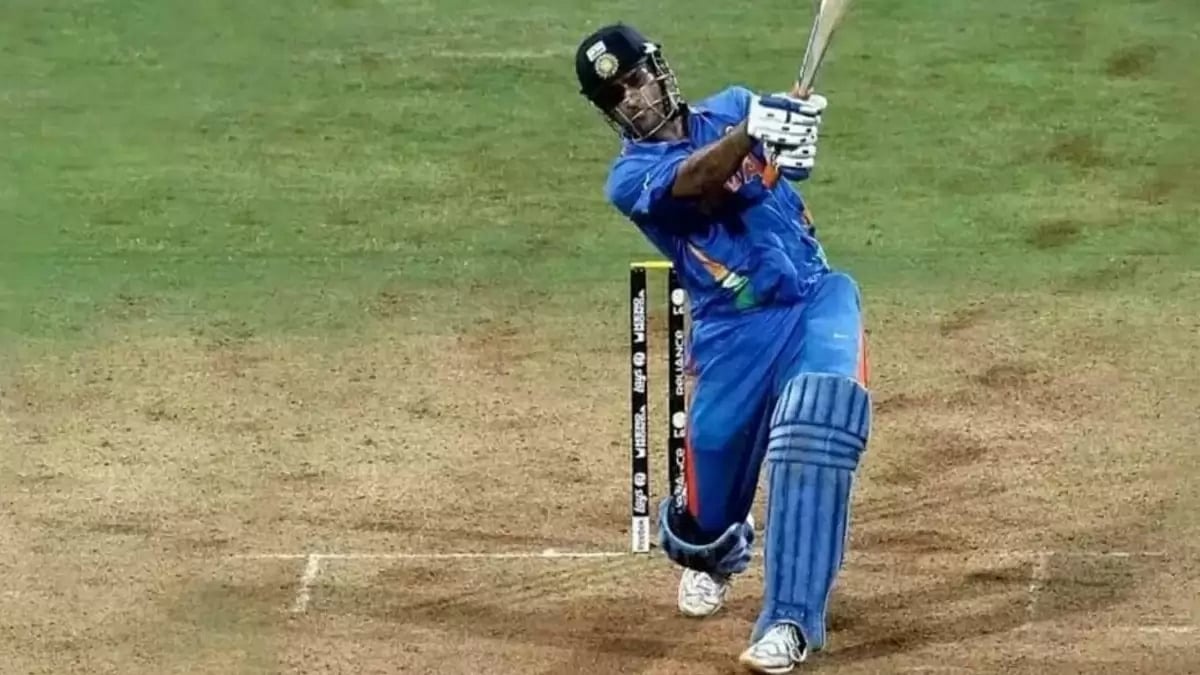 MS Dhoni's winning six in the 2011 World Cup final