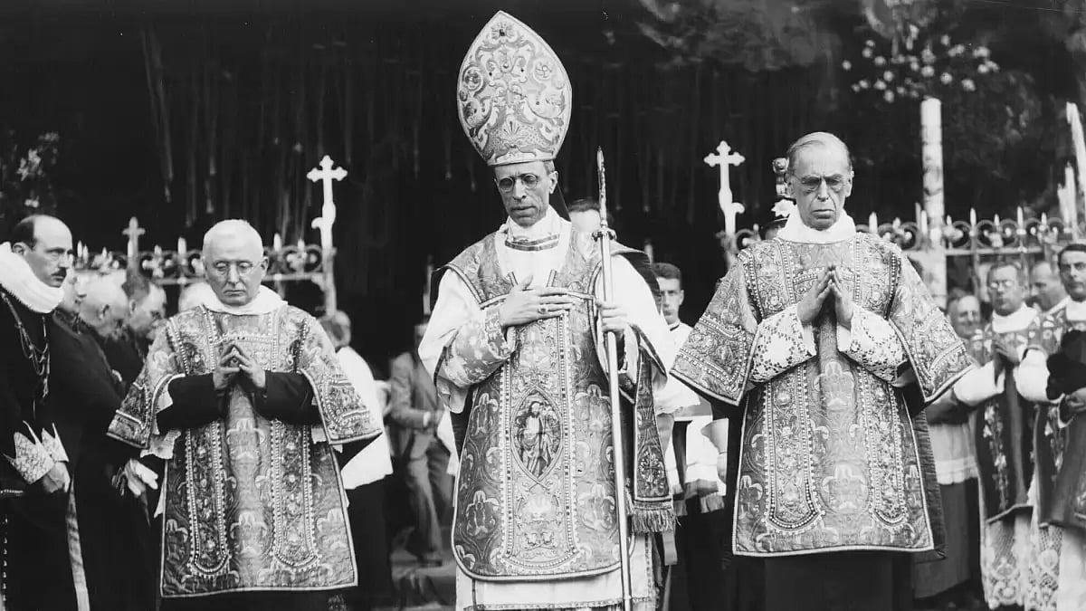 Undated file photo of Pope Pius XII