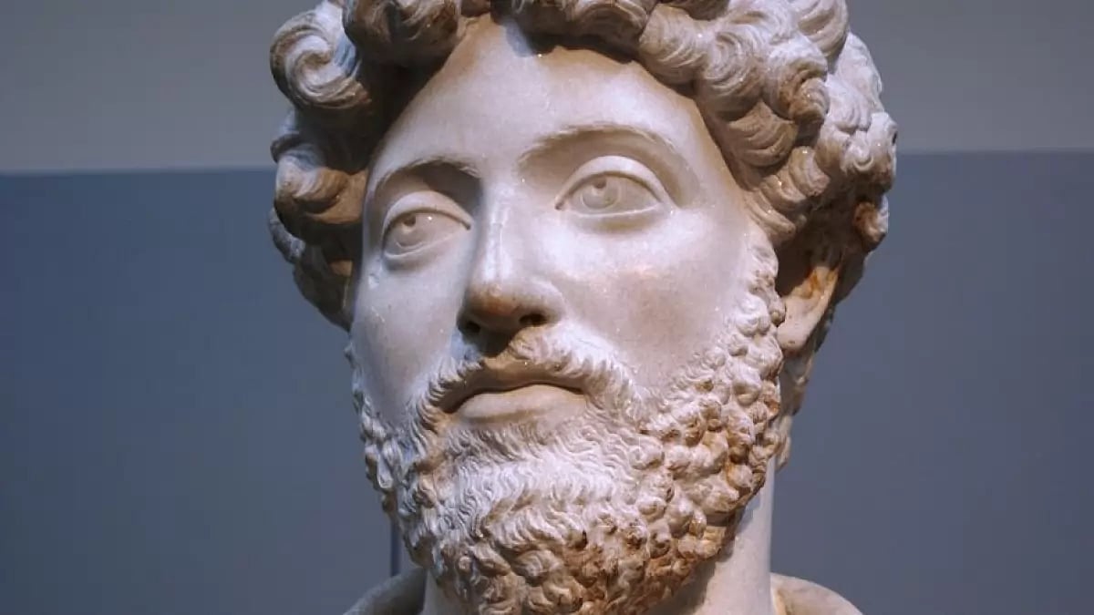 Statue of Roman emperor and philosopher Marcus Aurelius
