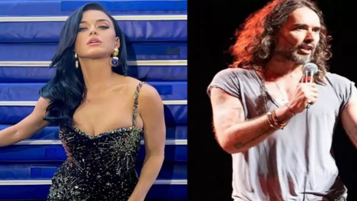 American singer Katy Perry and ex-husband Russell Brand