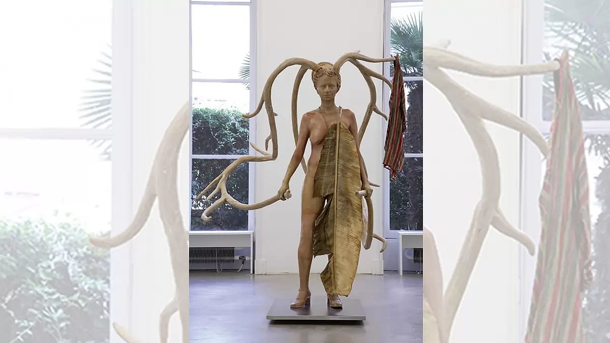 ‘Warrior with Cloak and Shield’ by Bharti Kher —‘Sing to Them That Will Listen’ at Perrotin Paris, 2