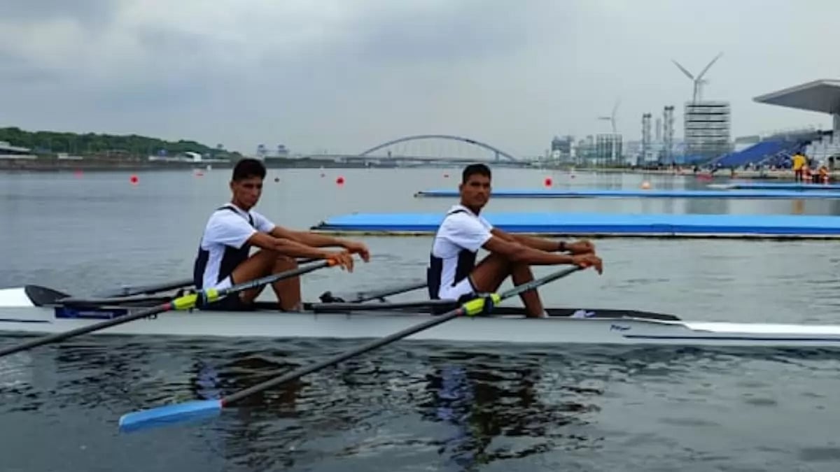 The Indian team comprising of Arjun Lal Jat and Arvind Singh.