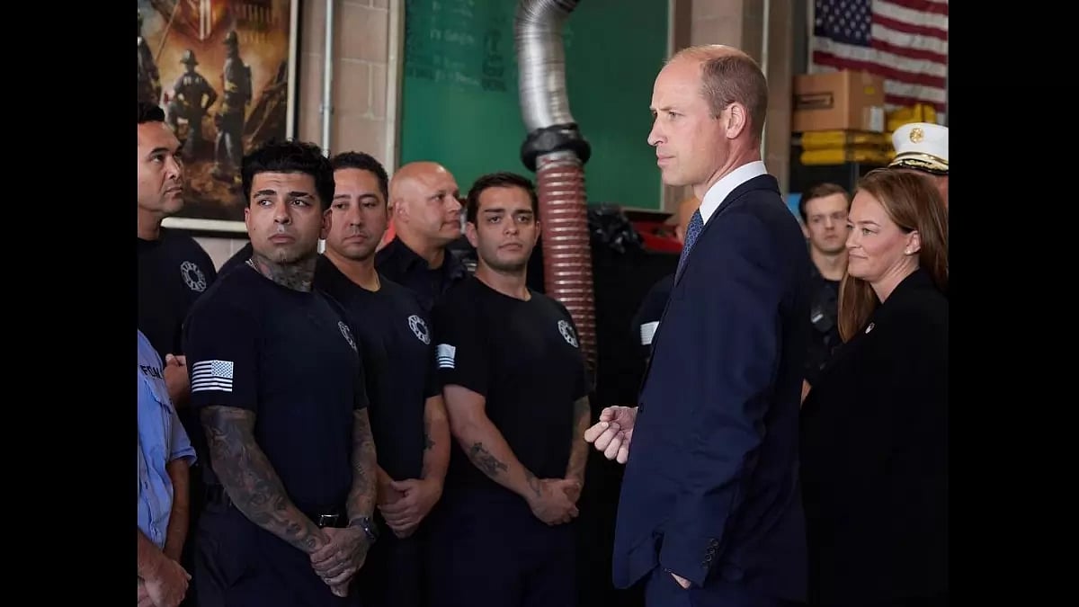 Prince of Wales meets fire Fighters from the FDNY