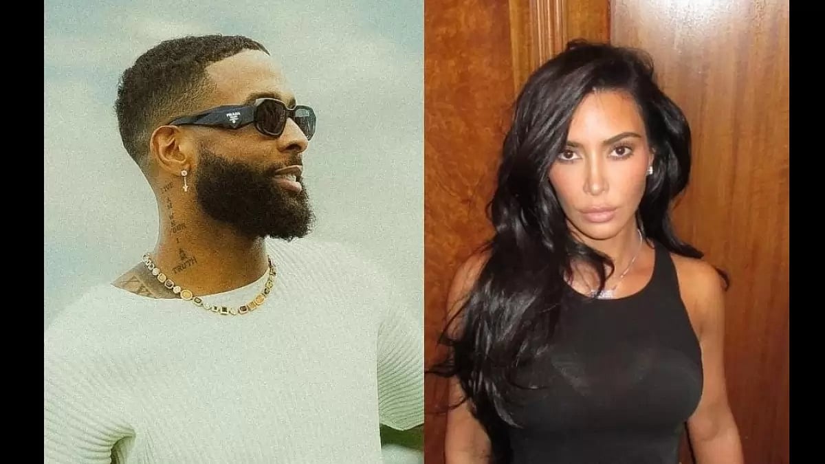  Kim Kardashian and Odell Beckham Jr.