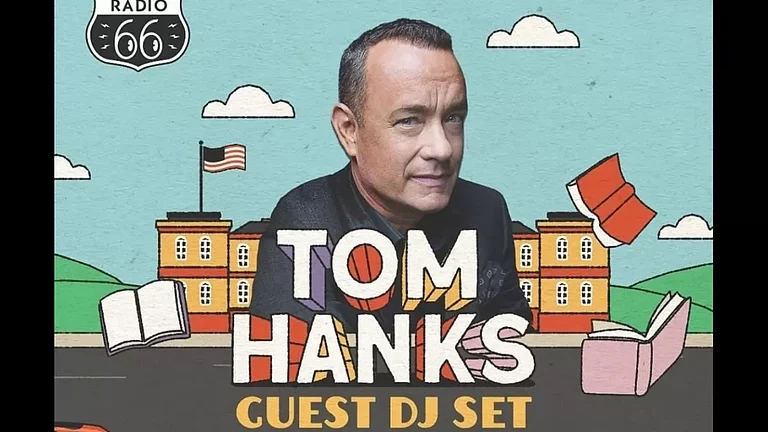 Hollywood actor Tom Hanks is known for his roles in space-themed moviesImage Title: Tom Hanks' Passi - null