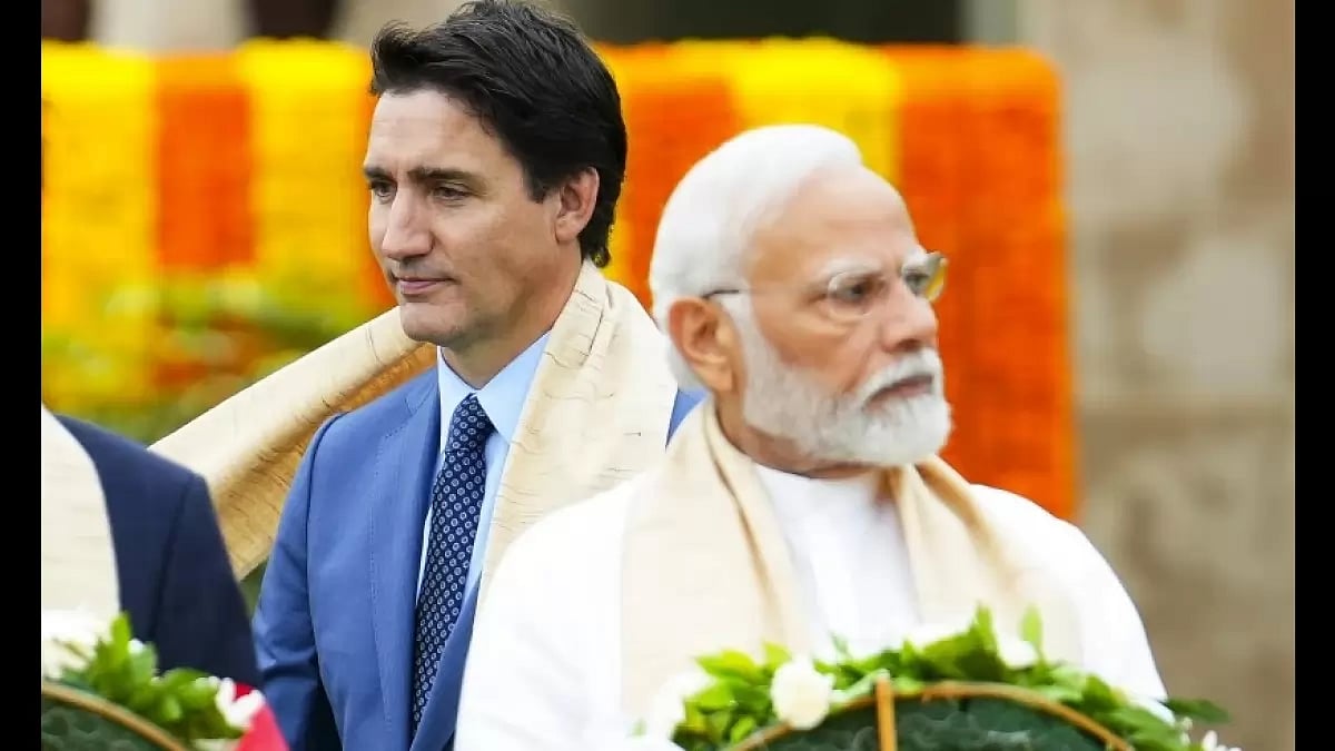 Canadian PM Justin Trudeau and Indian PM Narendra Modi - null