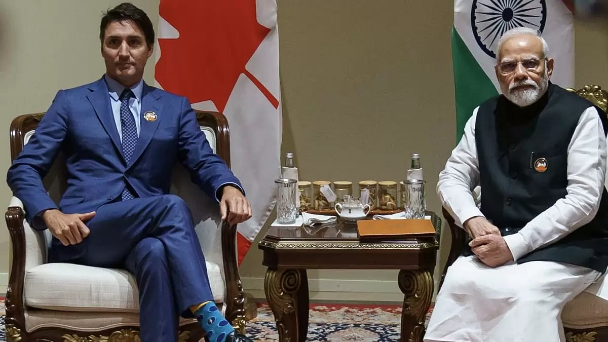 Canadian PM Justin Trudeau and Prime Minister Narendra Modi. The two leaders had a tense meeting on the sidelines of the G20 Summit.