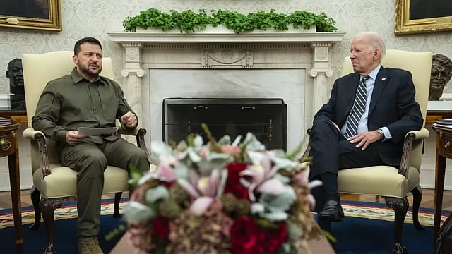 US President Biden Hosts Ukrainian President Zelenskyy At White House, Announces Aid Package Including Artillery And Ammunition
