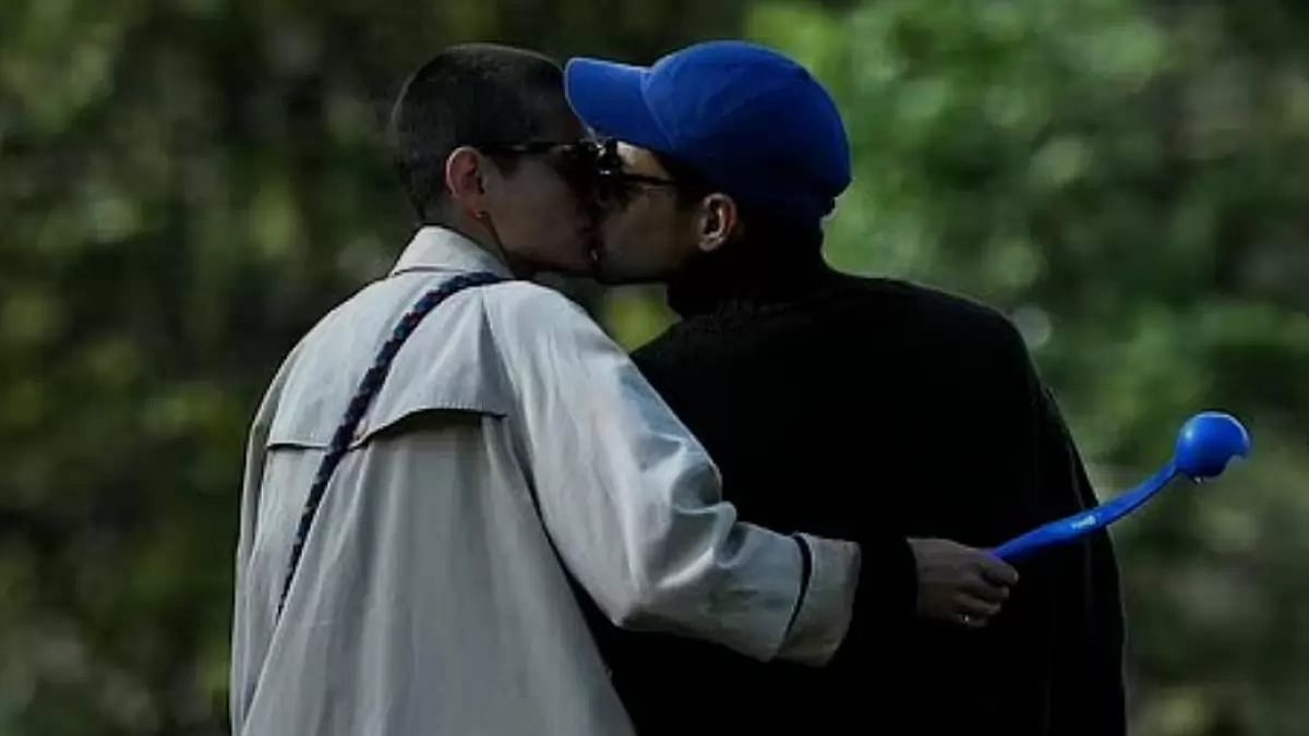 Rami Malek with Emma Corin