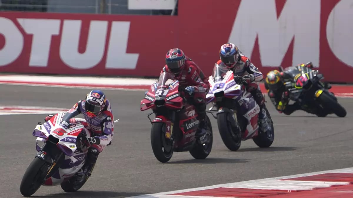 MotoGP practice session