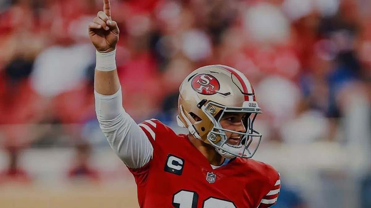 Brock Purdy on the ground